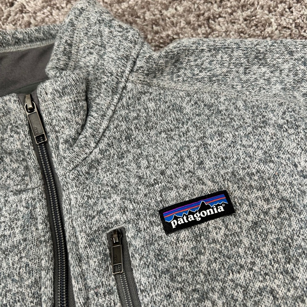 Patagonia Better Sweater 1/4 Zip Fleece Wabash College Grey Mens Large L - Picture 3 of 8